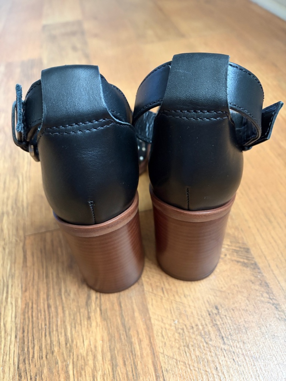 Vince Camuto Keresha Studded Open Toe Ankle Strap Leather Sandals - Picture 6 of 11
